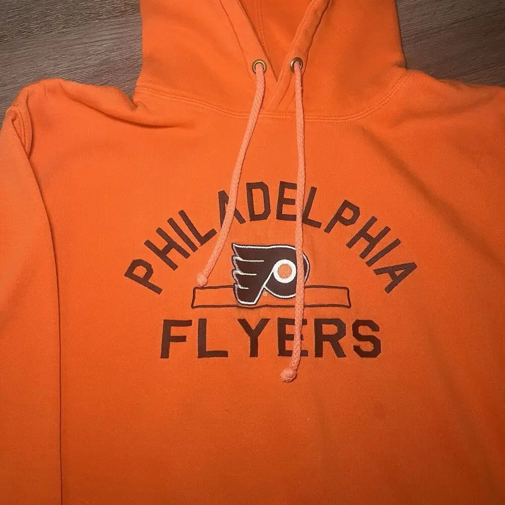 Philadelphia Flyers 2000’s Hockey Orange Hoodie Size XL - Picture 2 of 8